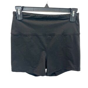 Reformation EcoStretch Bike Shorts Black High Rise Activewear Size Large